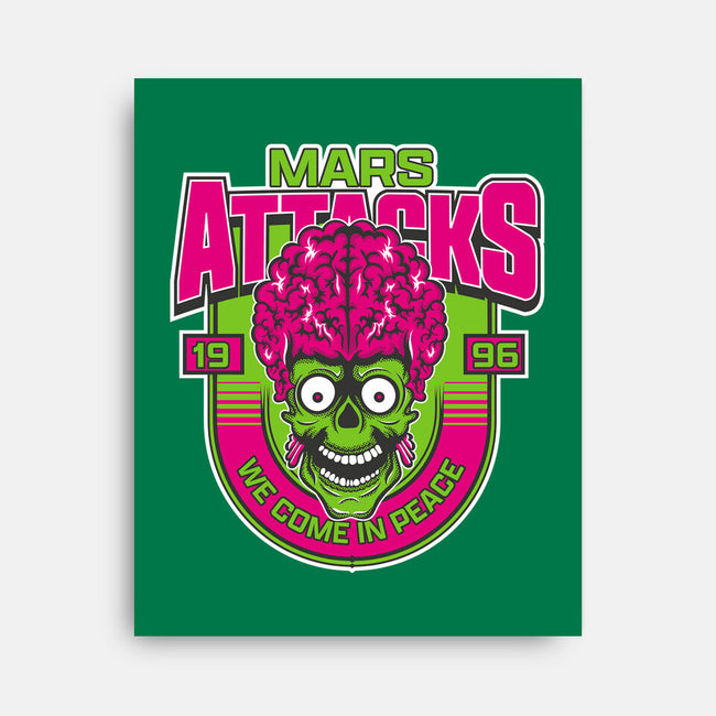 Mars Attacks We Come In Peace-None-Stretched-Canvas-CarloJ1956