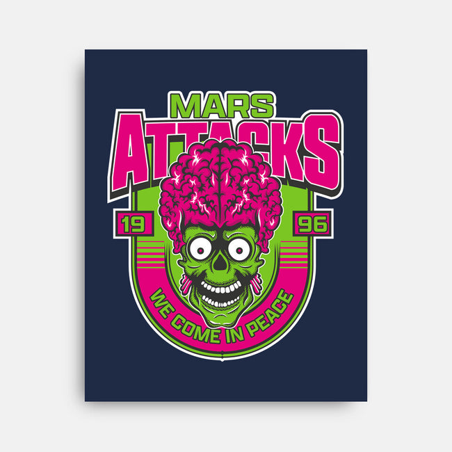 Mars Attacks We Come In Peace-None-Stretched-Canvas-CarloJ1956