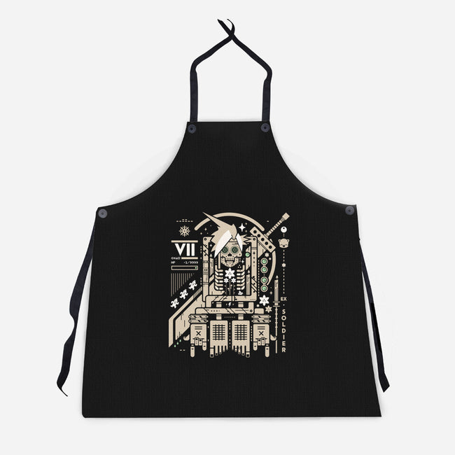 Cloudy With A Chance Of Bones-Unisex-Kitchen-Apron-BadBox
