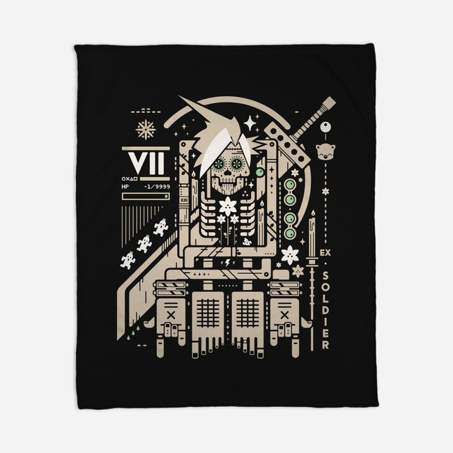 Cloudy With A Chance Of Bones-None-Fleece-Blanket-BadBox