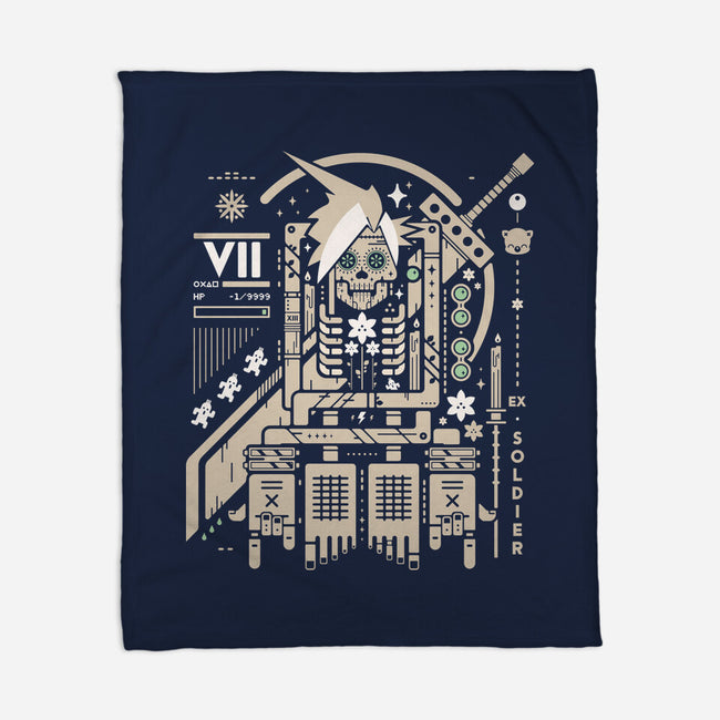 Cloudy With A Chance Of Bones-None-Fleece-Blanket-BadBox