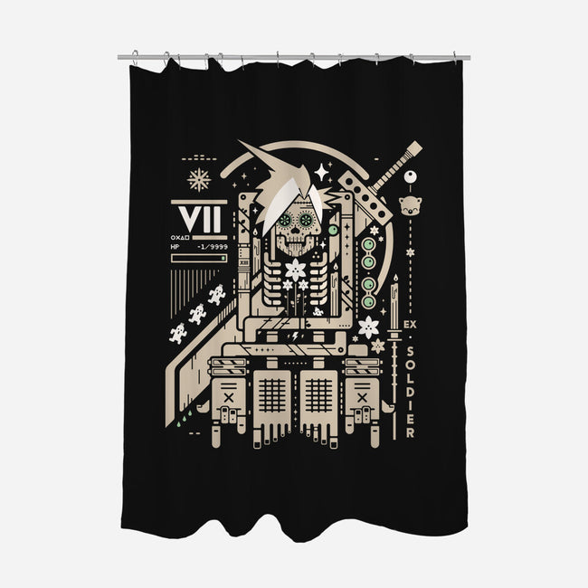 Cloudy With A Chance Of Bones-None-Polyester-Shower Curtain-BadBox