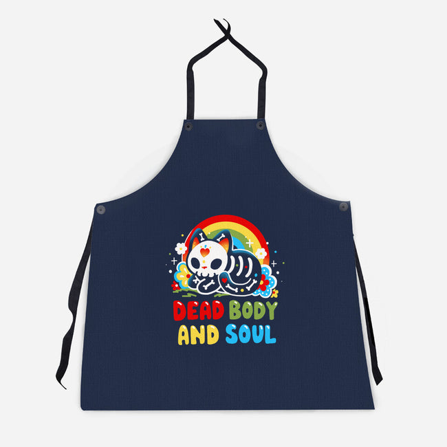 Dead Body And Soul-Unisex-Kitchen-Apron-Vallina84