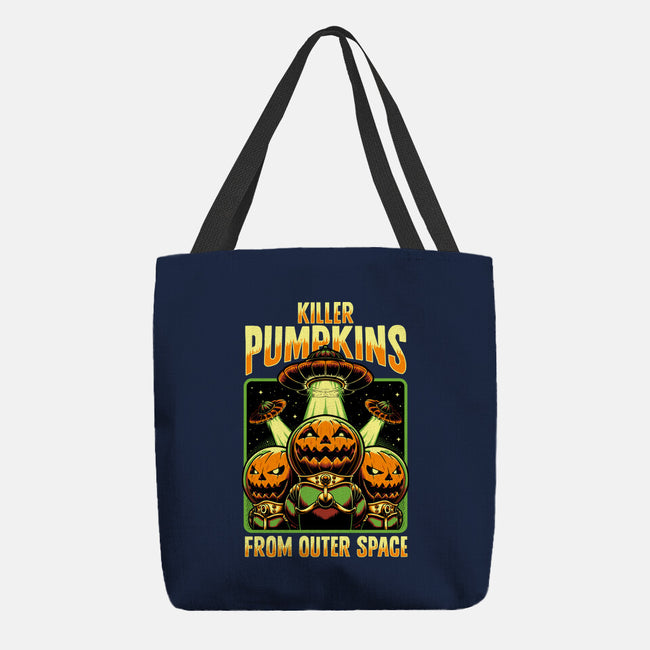 Halloween Pumpkin Space Movie-None-Basic Tote-Bag-Studio Mootant