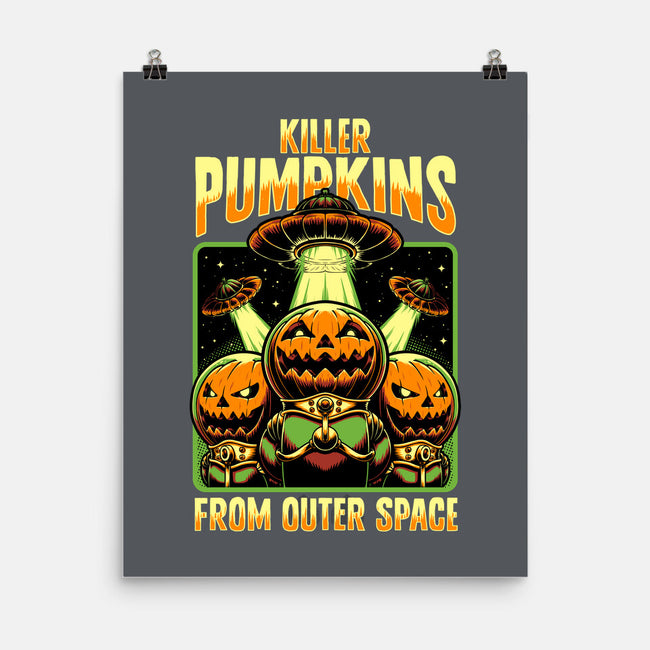 Halloween Pumpkin Space Movie-None-Matte-Poster-Studio Mootant