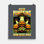 Halloween Pumpkin Space Movie-None-Matte-Poster-Studio Mootant