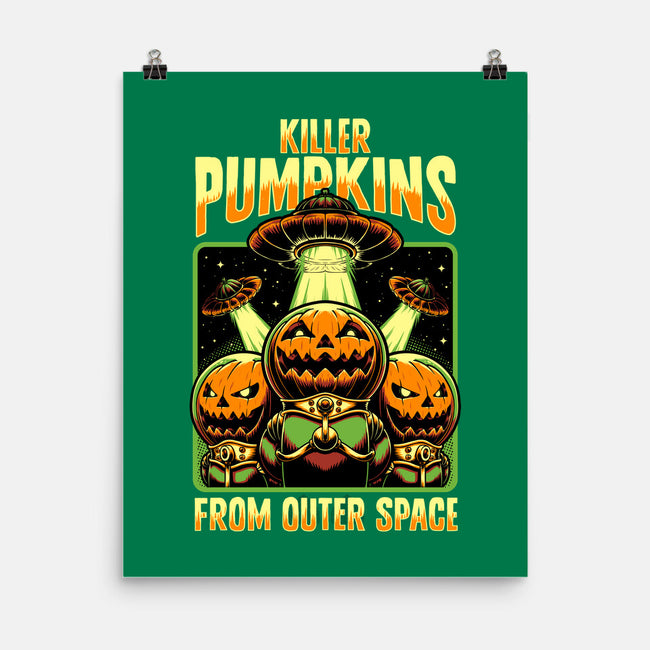 Halloween Pumpkin Space Movie-None-Matte-Poster-Studio Mootant
