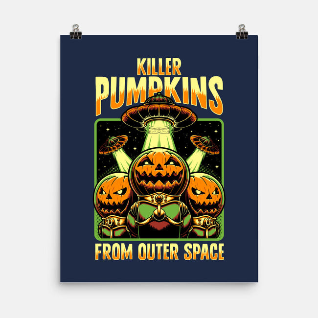 Halloween Pumpkin Space Movie-None-Matte-Poster-Studio Mootant