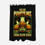 Halloween Pumpkin Space Movie-None-Polyester-Shower Curtain-Studio Mootant