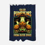 Halloween Pumpkin Space Movie-None-Polyester-Shower Curtain-Studio Mootant
