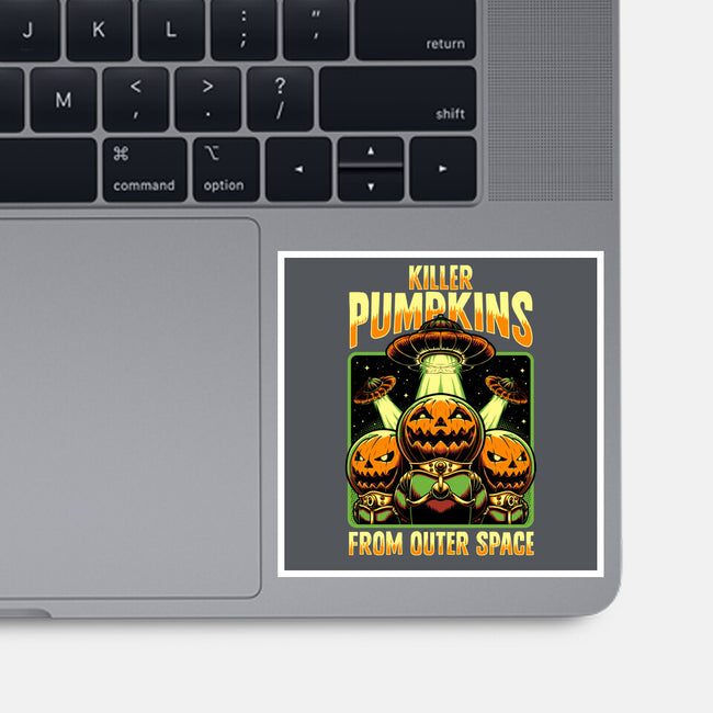 Halloween Pumpkin Space Movie-None-Glossy-Sticker-Studio Mootant