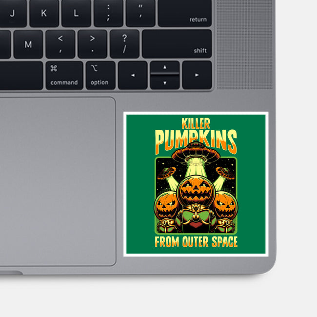 Halloween Pumpkin Space Movie-None-Glossy-Sticker-Studio Mootant