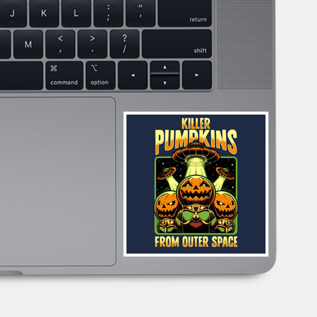 Halloween Pumpkin Space Movie-None-Glossy-Sticker-Studio Mootant