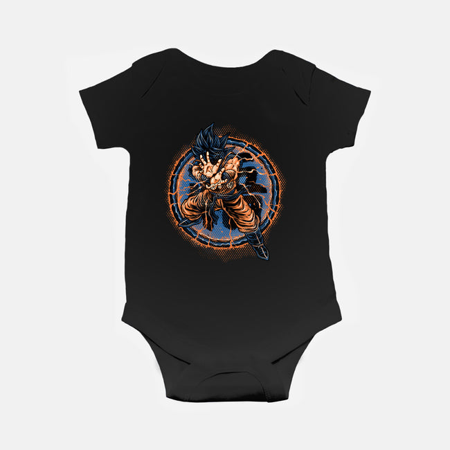 Rage Of The Saiyan-Baby-Basic-Onesie-glitchygorilla