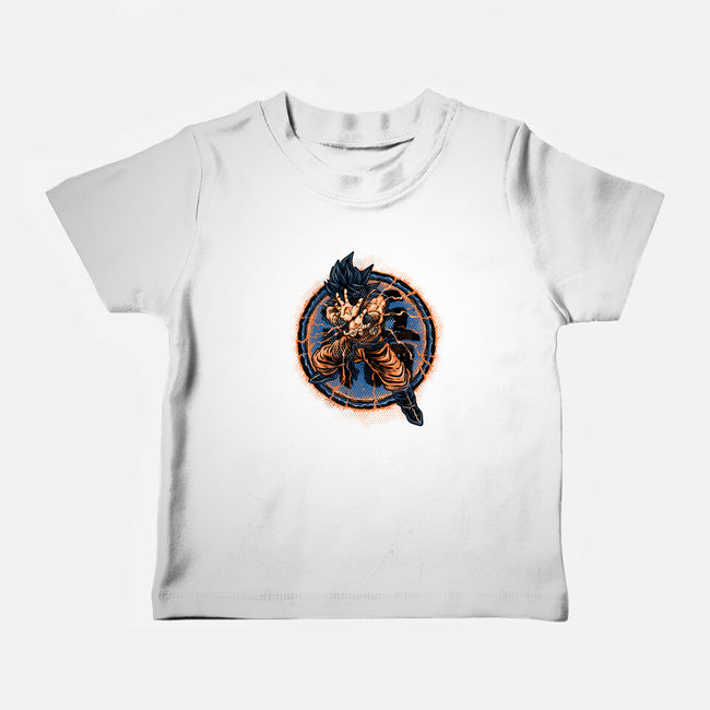 Rage Of The Saiyan-Baby-Basic-Tee-glitchygorilla
