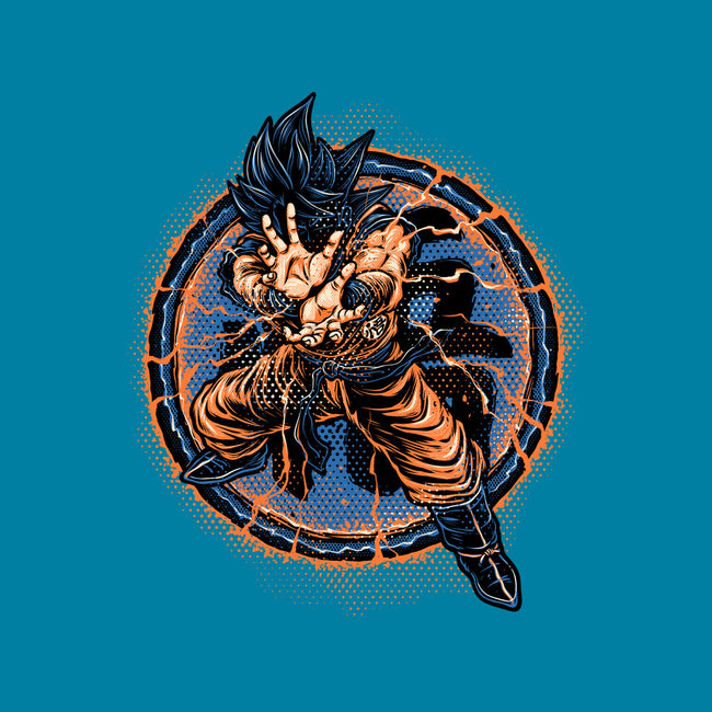 Rage Of The Saiyan-None-Polyester-Shower Curtain-glitchygorilla
