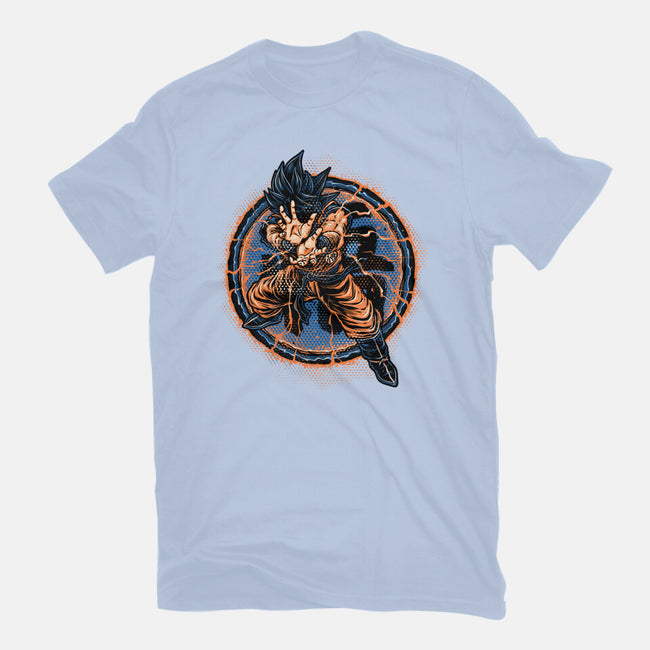 Rage Of The Saiyan-Womens-Basic-Tee-glitchygorilla