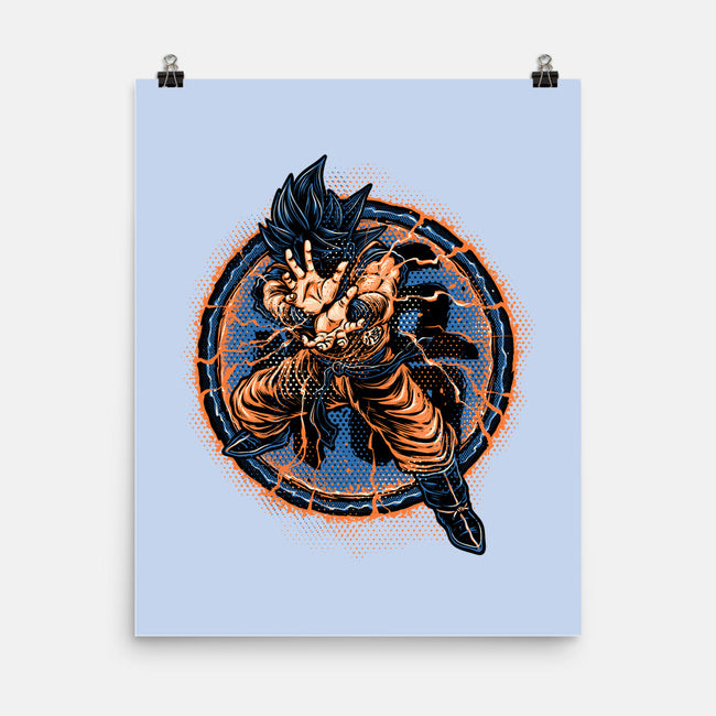 Rage Of The Saiyan-None-Matte-Poster-glitchygorilla