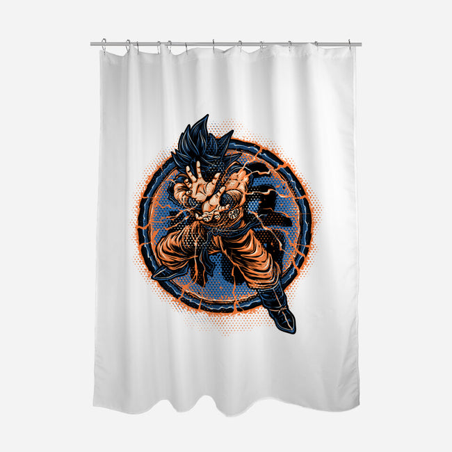 Rage Of The Saiyan-None-Polyester-Shower Curtain-glitchygorilla