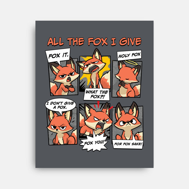 The Fox I Give-None-Stretched-Canvas-GoshWow