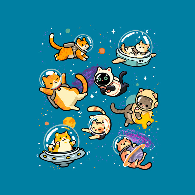Space Cat Family-Unisex-Basic-Tee-GoshWow