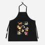 Space Cat Family-Unisex-Kitchen-Apron-GoshWow