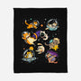 Space Cat Family-None-Fleece-Blanket-GoshWow
