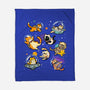 Space Cat Family-None-Fleece-Blanket-GoshWow
