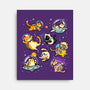 Space Cat Family-None-Stretched-Canvas-GoshWow
