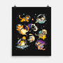 Space Cat Family-None-Matte-Poster-GoshWow