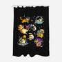 Space Cat Family-None-Polyester-Shower Curtain-GoshWow