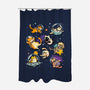 Space Cat Family-None-Polyester-Shower Curtain-GoshWow