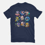 Space Axolotls-Womens-Basic-Tee-GoshWow