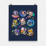 Space Axolotls-None-Matte-Poster-GoshWow