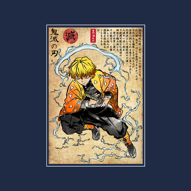 Thunder Breathing Woodblock-Unisex-Kitchen-Apron-DrMonekers