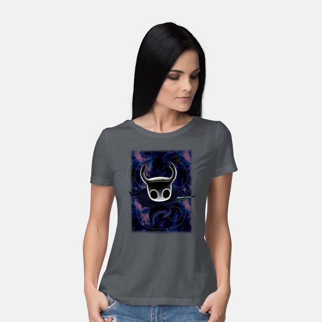 The Knight Shadow Nebula-Womens-Basic-Tee-Astrobot Invention