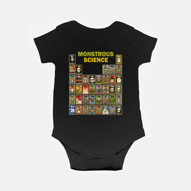 Monstrous Science-Baby-Basic-Onesie-kg07