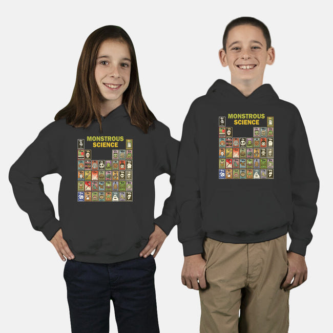 Monstrous Science-Youth-Pullover-Sweatshirt-kg07