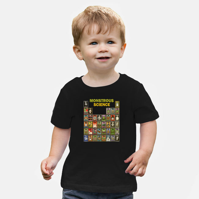 Monstrous Science-Baby-Basic-Tee-kg07