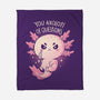 You Axolotl Of Questions-None-Fleece-Blanket-koalastudio