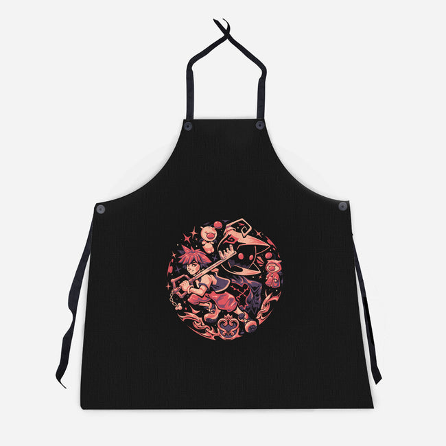 Hearts In Balance-Unisex-Kitchen-Apron-eduely