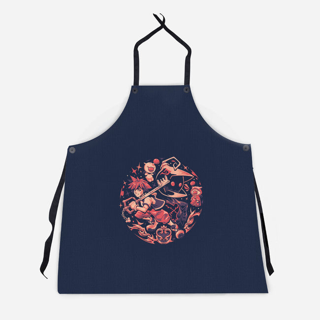 Hearts In Balance-Unisex-Kitchen-Apron-eduely