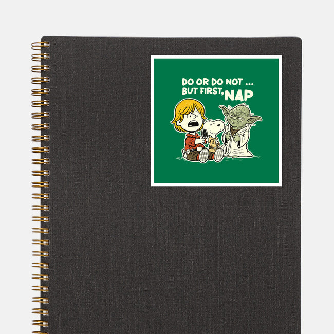 But First Nap-None-Glossy-Sticker-P1yu5h