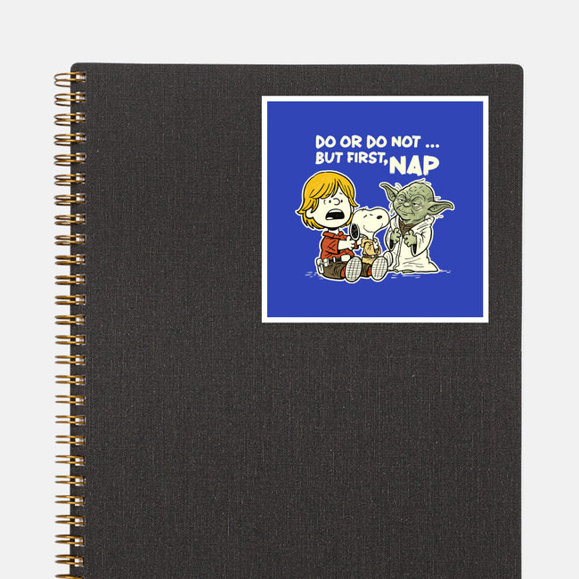 But First Nap-None-Glossy-Sticker-P1yu5h