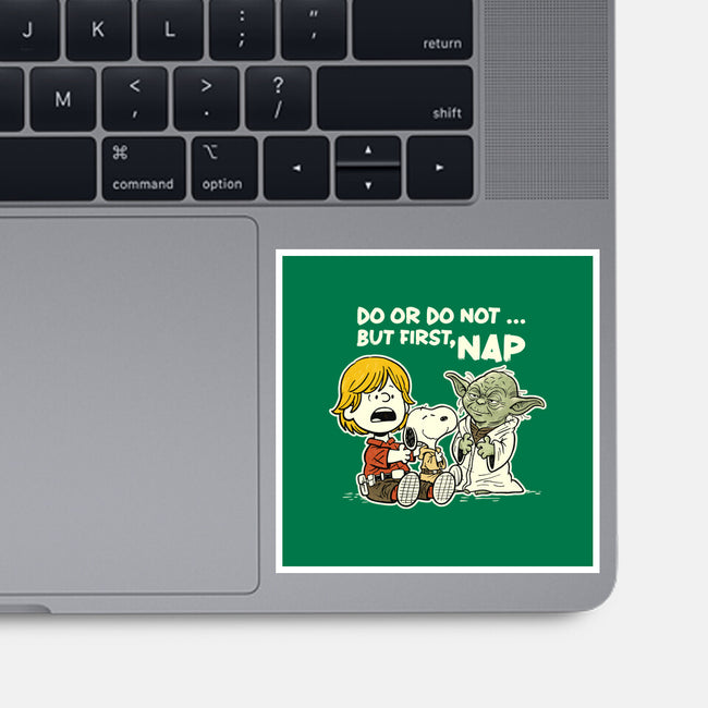 But First Nap-None-Glossy-Sticker-P1yu5h