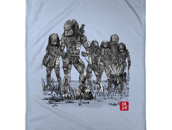 Seven Hunters Sumi-e