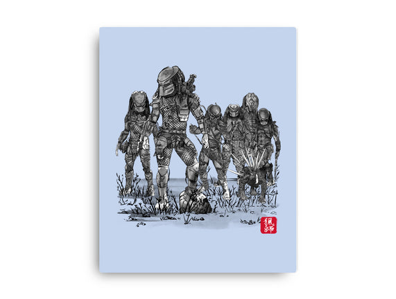 Seven Hunters Sumi-e