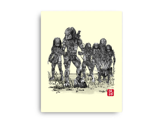 Seven Hunters Sumi-e