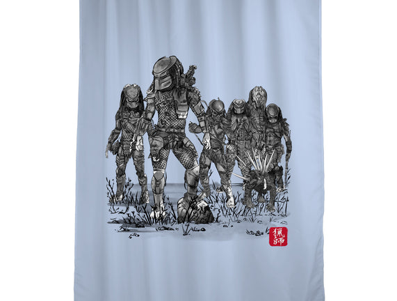 Seven Hunters Sumi-e