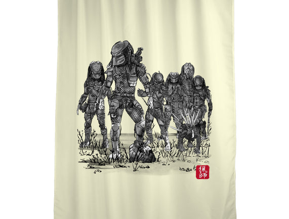 Seven Hunters Sumi-e